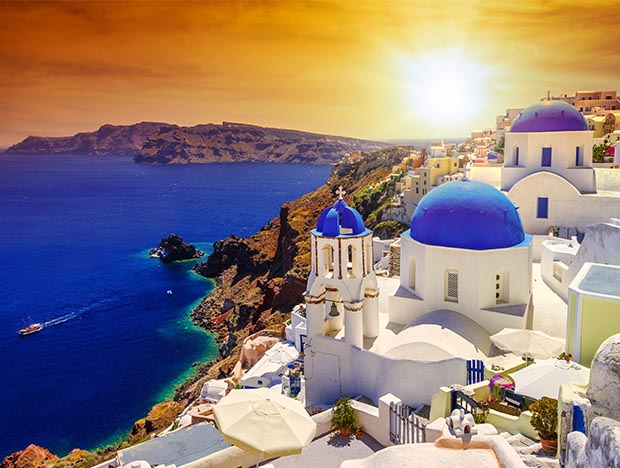 3 Greek Islands- Santorini Sunset -2 Greek Islands- Santorini sunset