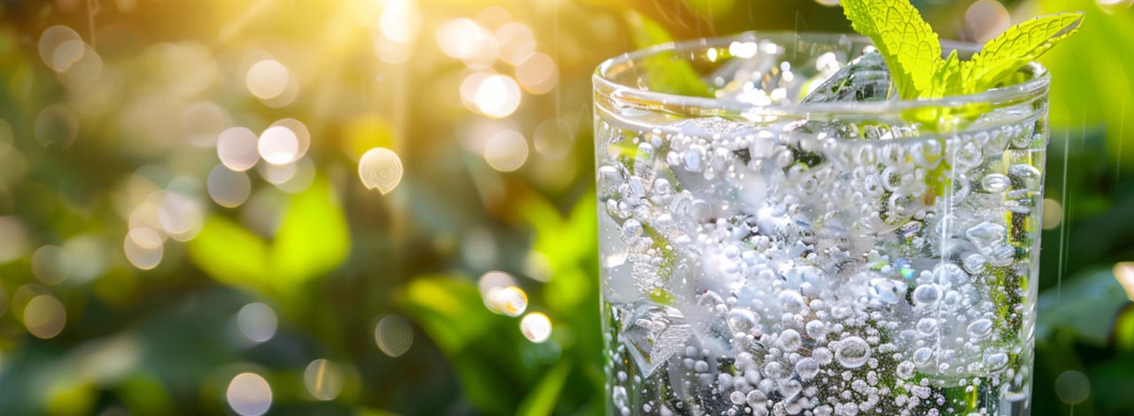 Water glass with mint Tips for Your Italy Vacation: Water glass with mint