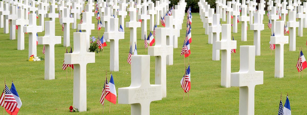 Normandy, France – American WWII cemetery in Normandy Normandy, France - American WWII cemetery in Normandy